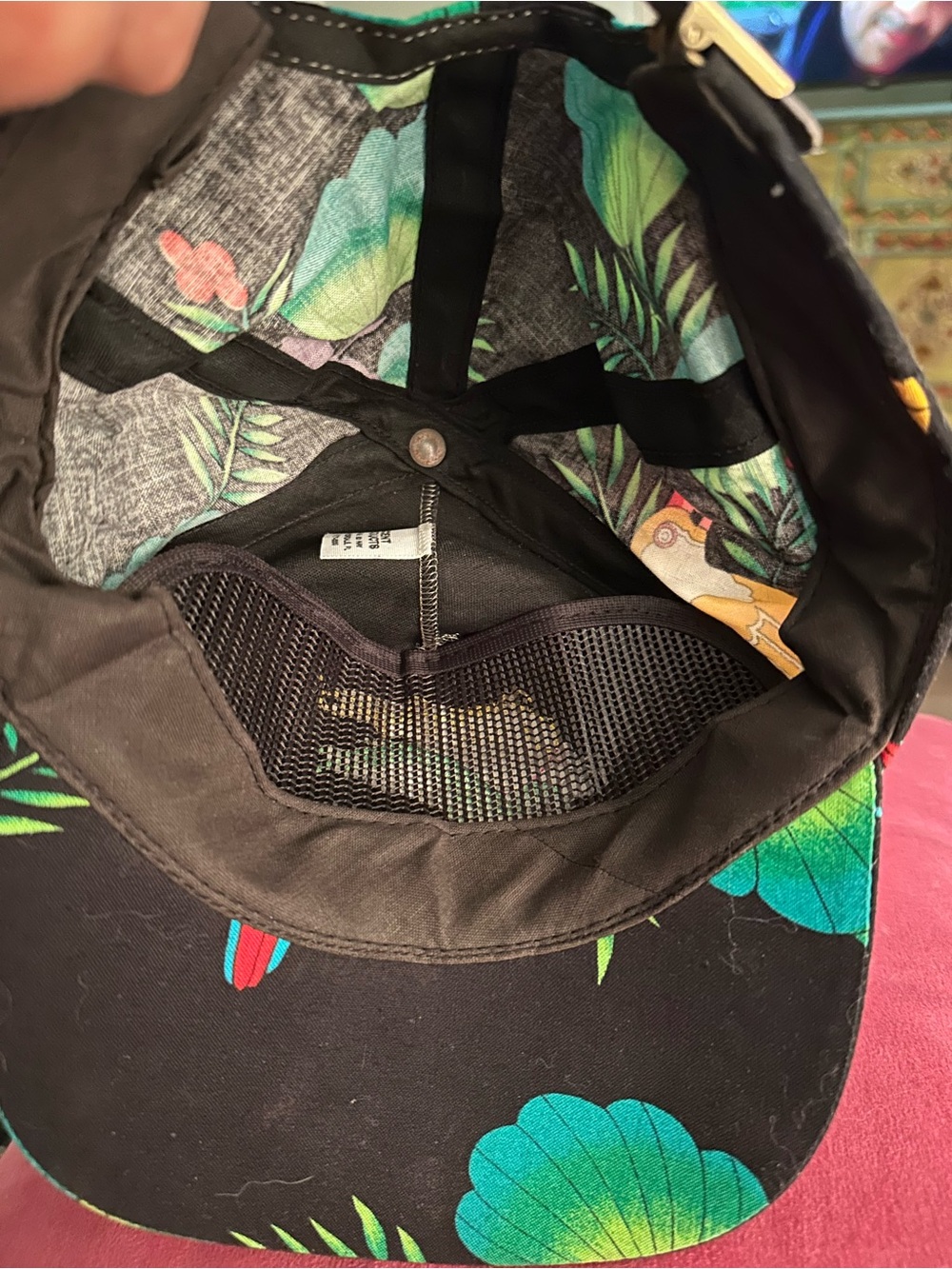 Jimmy Buffett's Margaritaville Black Tropical Baseball Hat - Picture 6 of 9